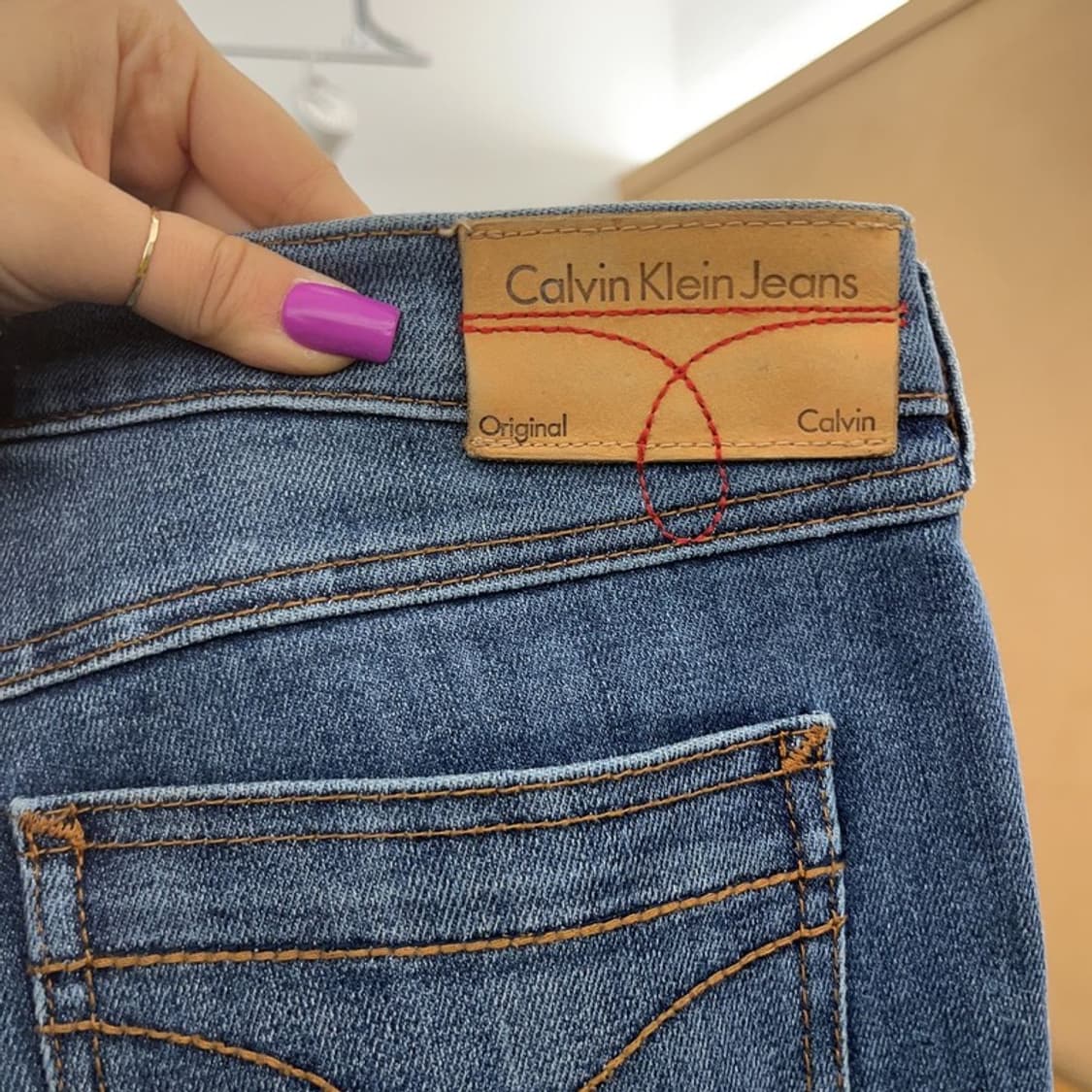 캘빈클라인 빈티지 세미부츠컷 워싱 데님팬츠 29인치 C07315 상품이미지5