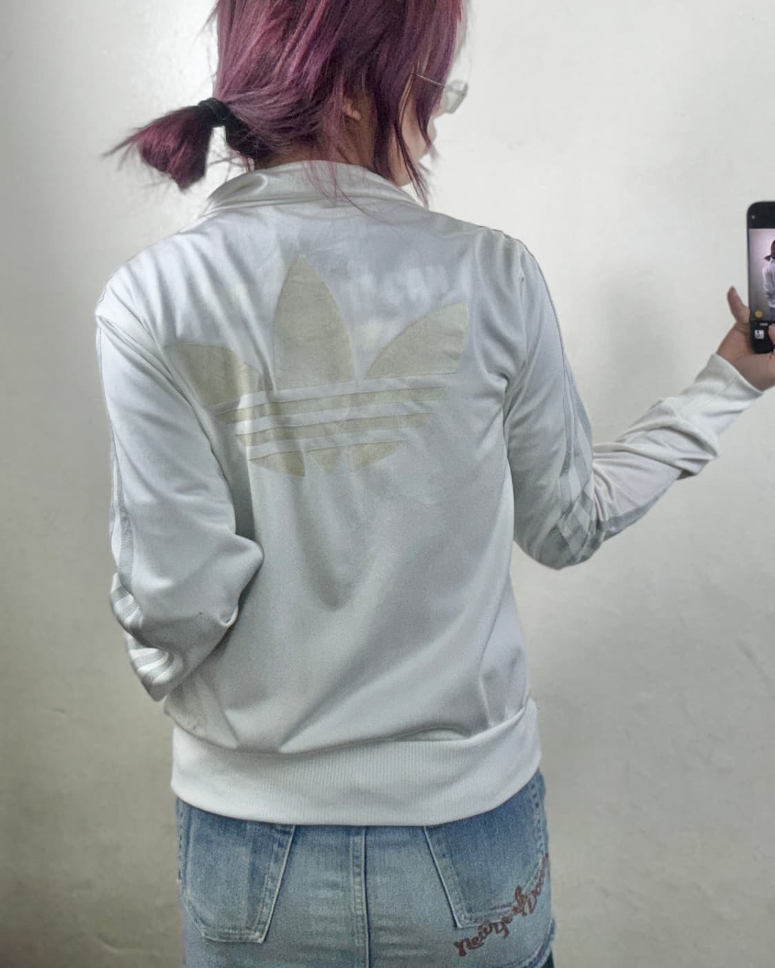 아이다스실버화이트 파이어버드 불꽃져지  상품이미지1