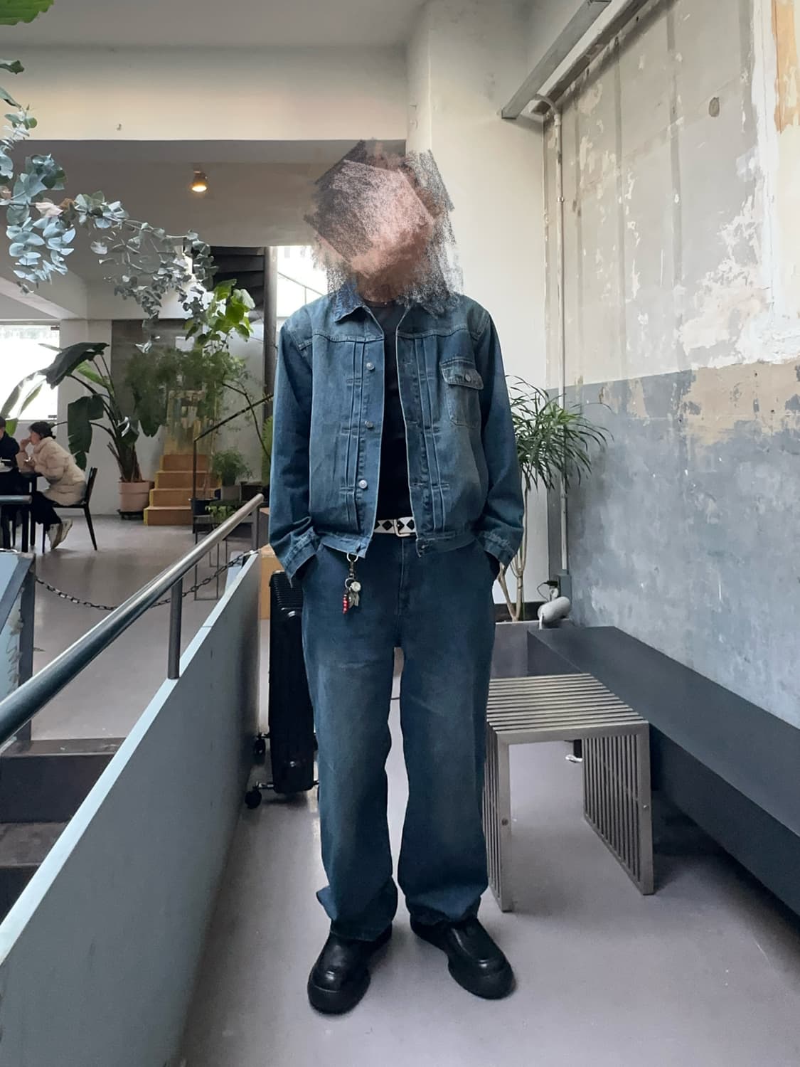 BON 트러커 데님 셋업 블루 105 새상품 상품이미지1