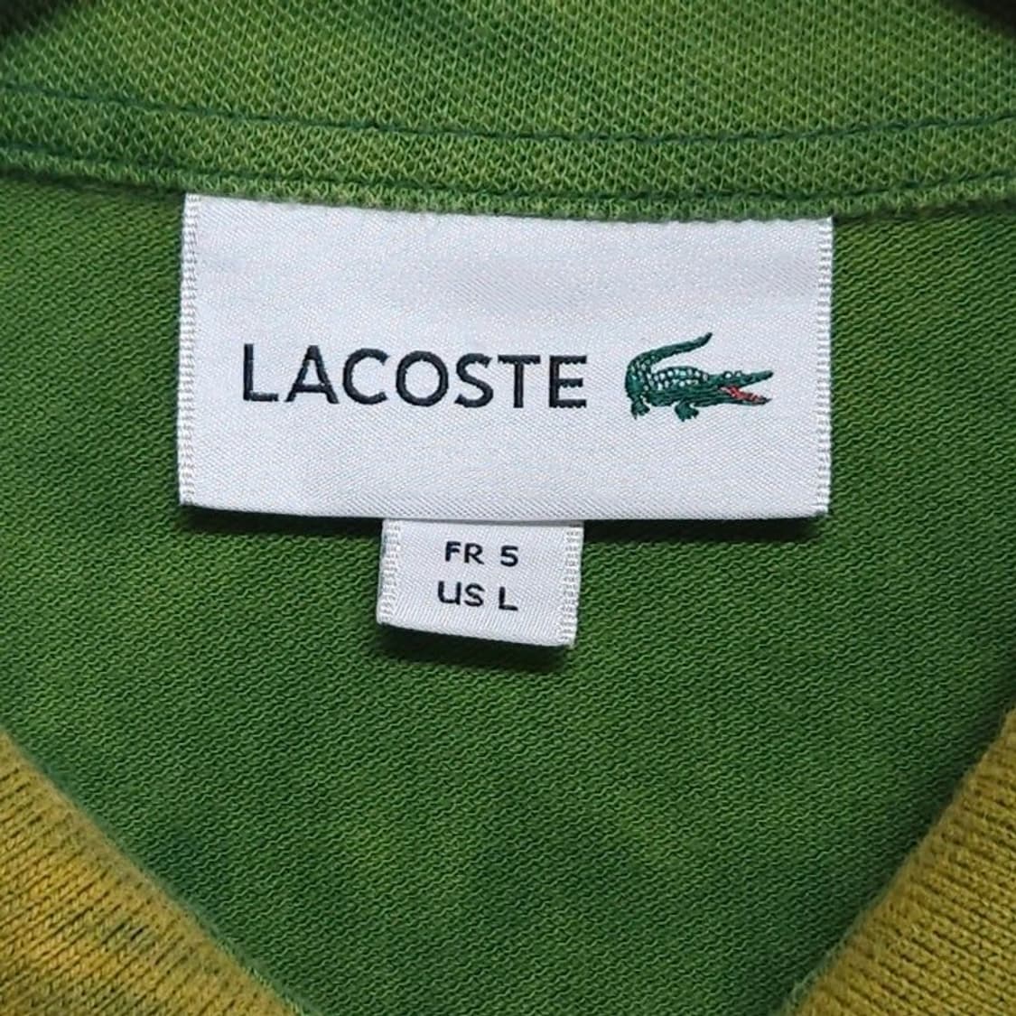 105 LACOSTE 라코스테 반팔 카라티 타이다이 나염커스텀 상품이미지5