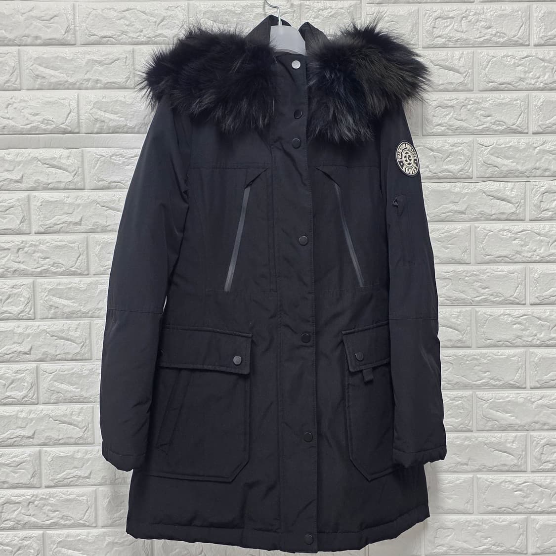 택포_ 에고이스트 폭스퍼 다운패딩 S 상품이미지1