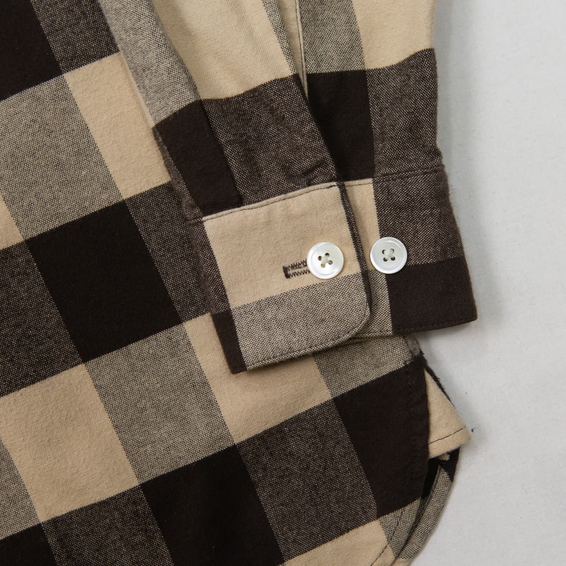 90s 슈프림 버팔로 체크 셔츠 브라운 상품이미지4