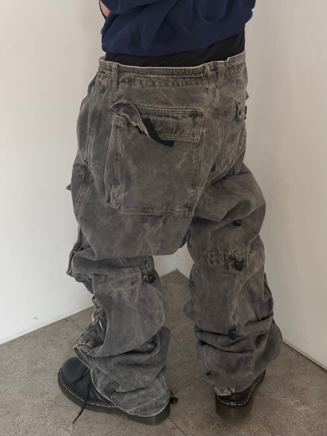 빈티지 포켓 디테일 힙합팬츠 상품이미지4