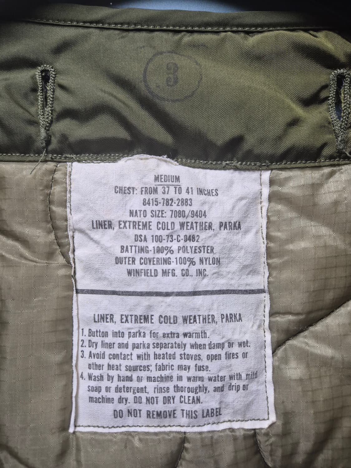 72년산 m65 오리지널 개파카 상품이미지7