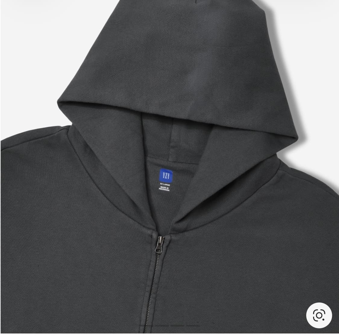 이지 YZY 집업 후드 다크 그레이 상품이미지3