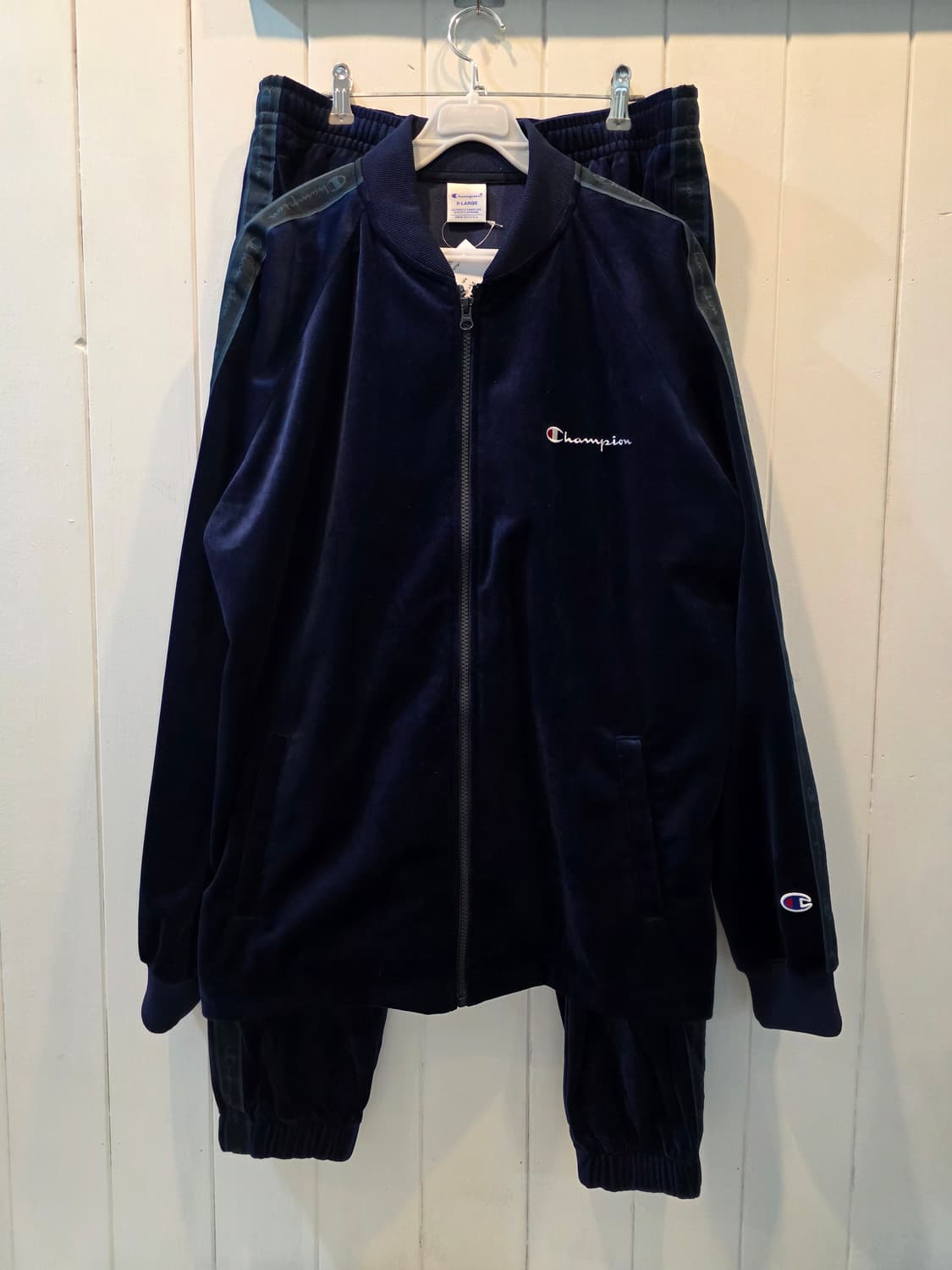 CHAMPION 챔피온 츄리닝세트 (벨벳&실크) 상품이미지1