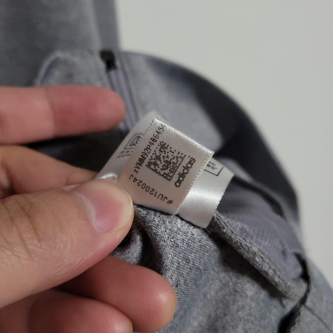 (XL) ADIDAS 아디다스 그레이 후드 집업 상품이미지6
