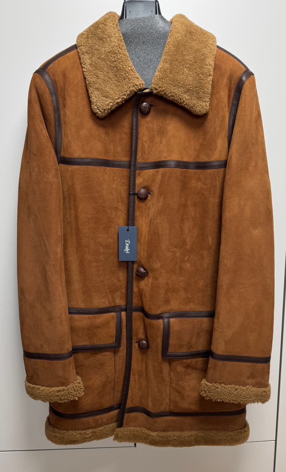 Drake's 드레익스 시어링 무스탕 코트 40 상품이미지1