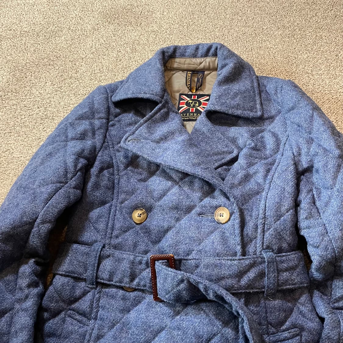 라벤햄 벨티드 퀼팅자켓 상품이미지2