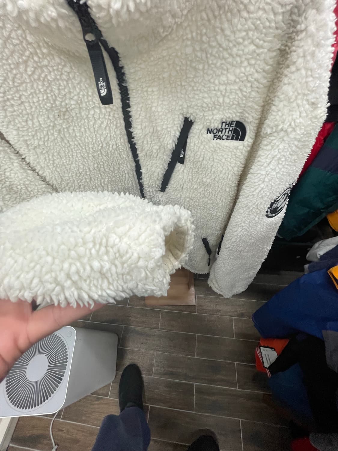 노스페이스 아이보리 뽀글이 플리스 자켓2xl 상품이미지6