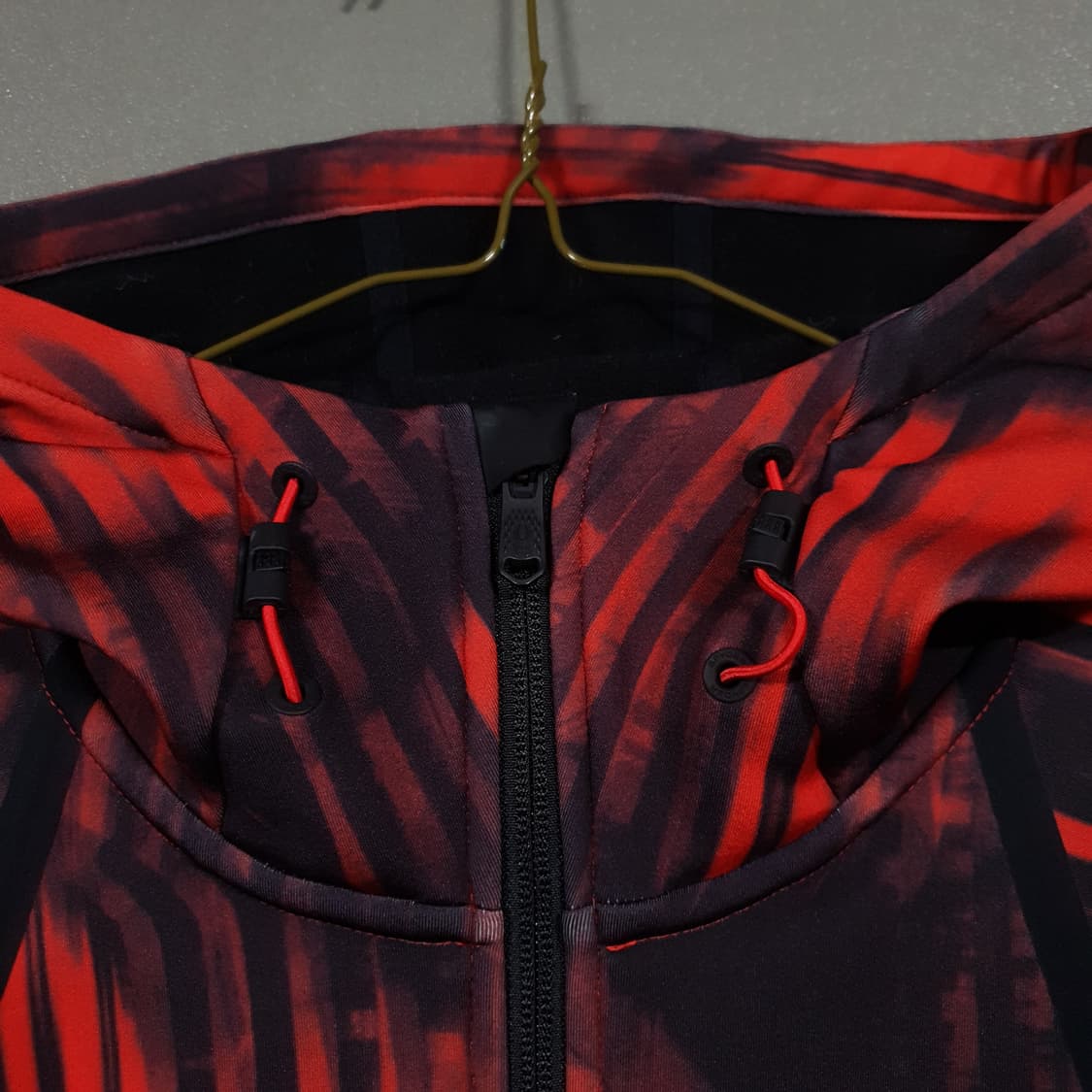 100 (L) 스파이더 신형 맨즈 러스터 후드집업 기모 져지 자켓 레드 상품이미지3