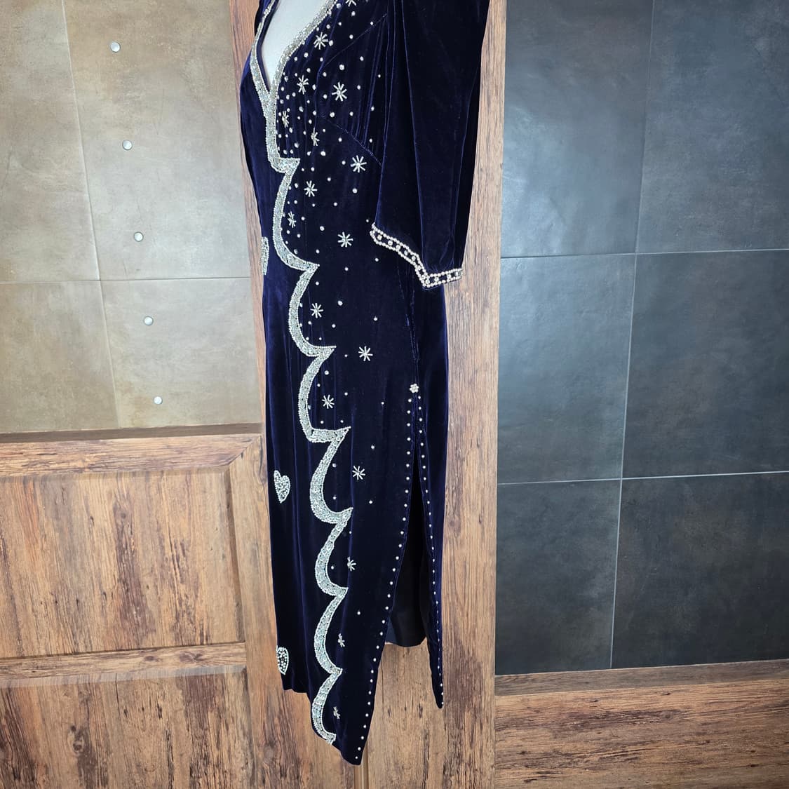 벨벳 스팽글 럭셔리 드레스  상품이미지6