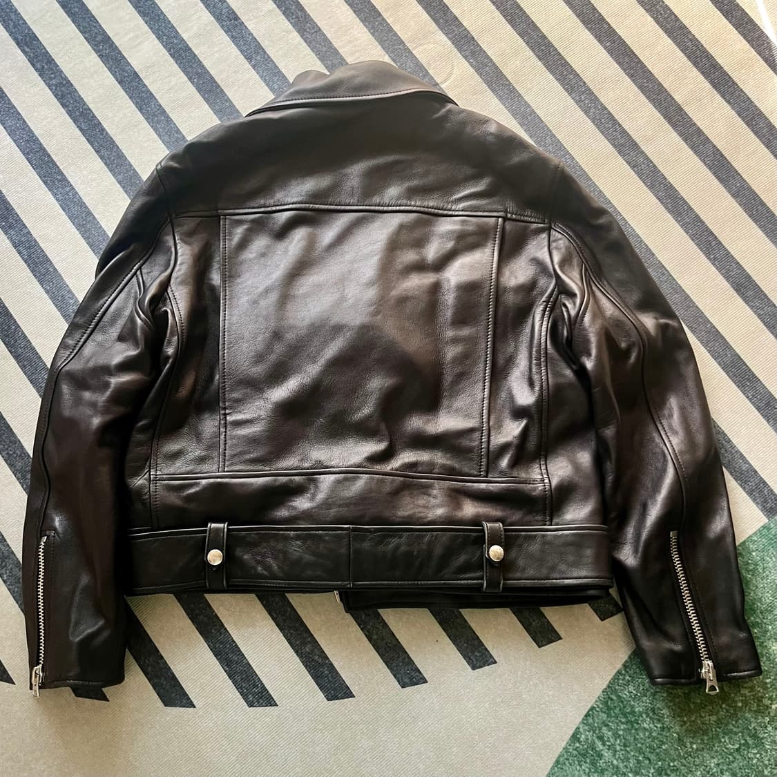 아크네 레더 라이더 자켓 상품이미지4