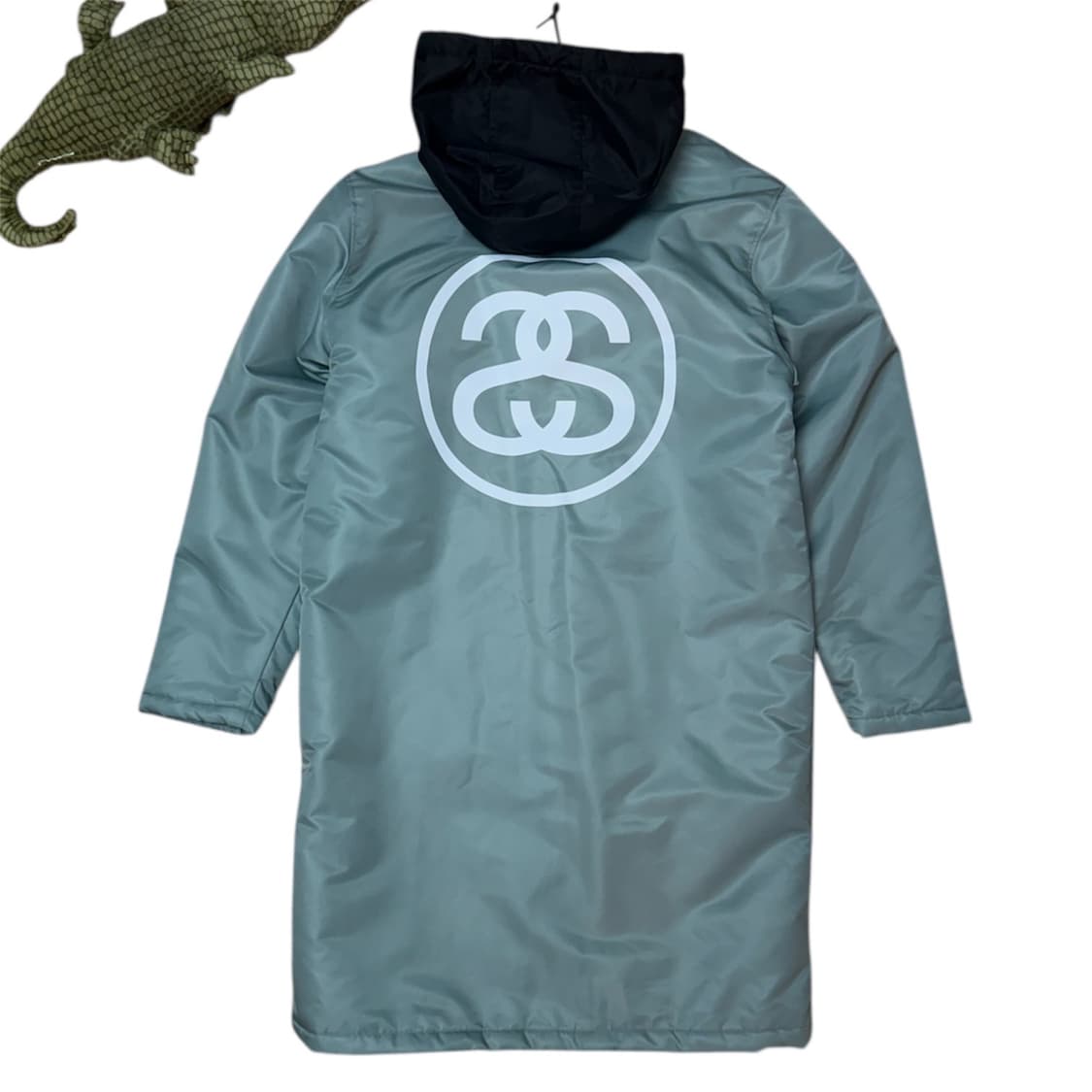 희귀) 스투시 S링크 빅로고 스타디움 파카 코트 세이지 상품이미지2