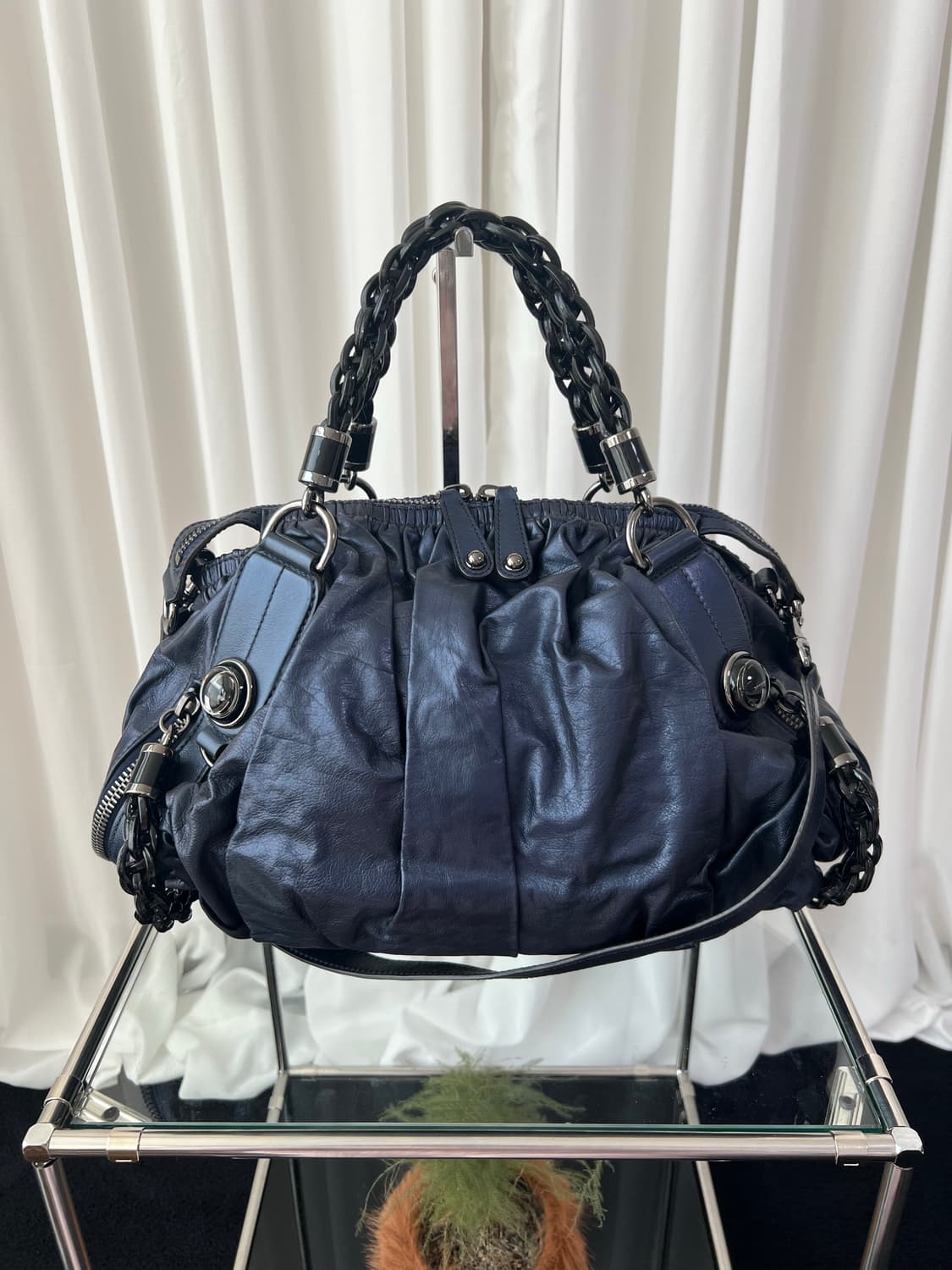 구찌 x 톰포드 바부슈카 갤럭시 미드나잇 블루 숄더백 상품이미지4