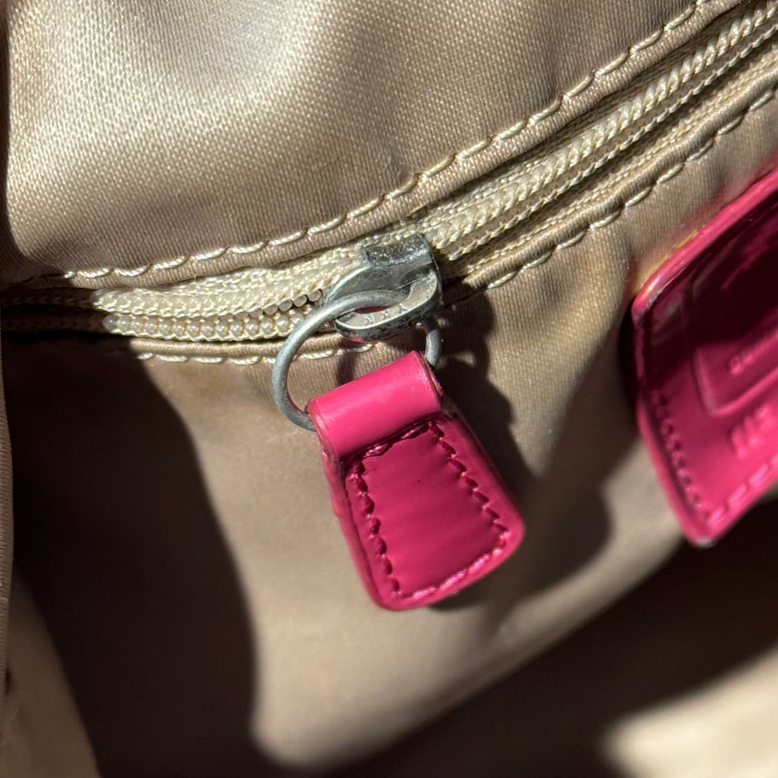 코치 y2k 호보백 숄더백 핑크 베이지 (OS) 상품이미지9