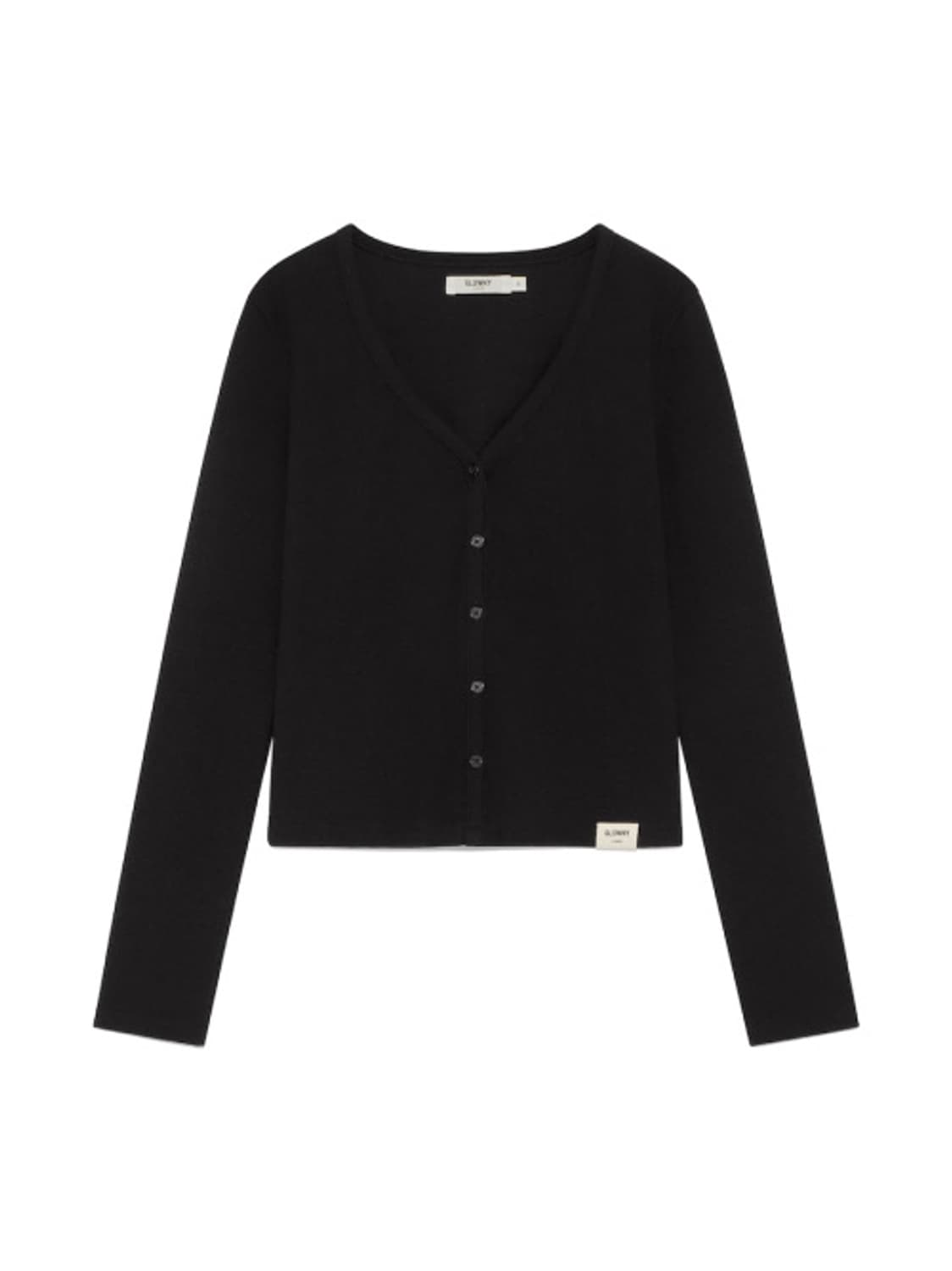 글로니 G 클래식 브이넥 가디건 블랙 상품이미지1