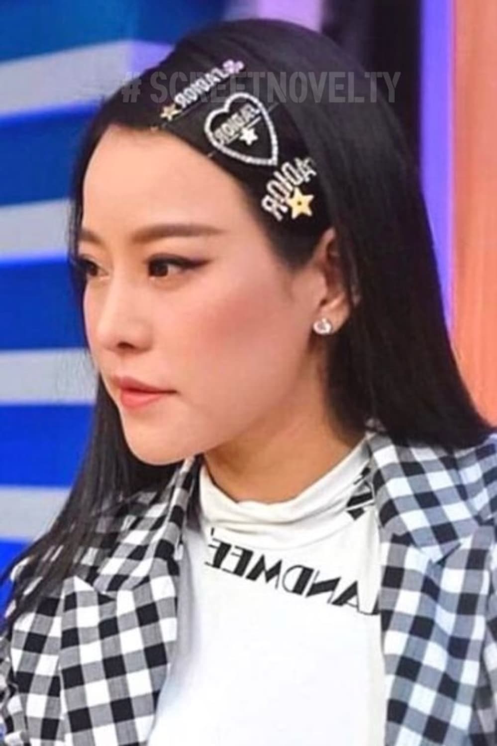 쟈디올 하트 큐빅 헤어클립 상품이미지6