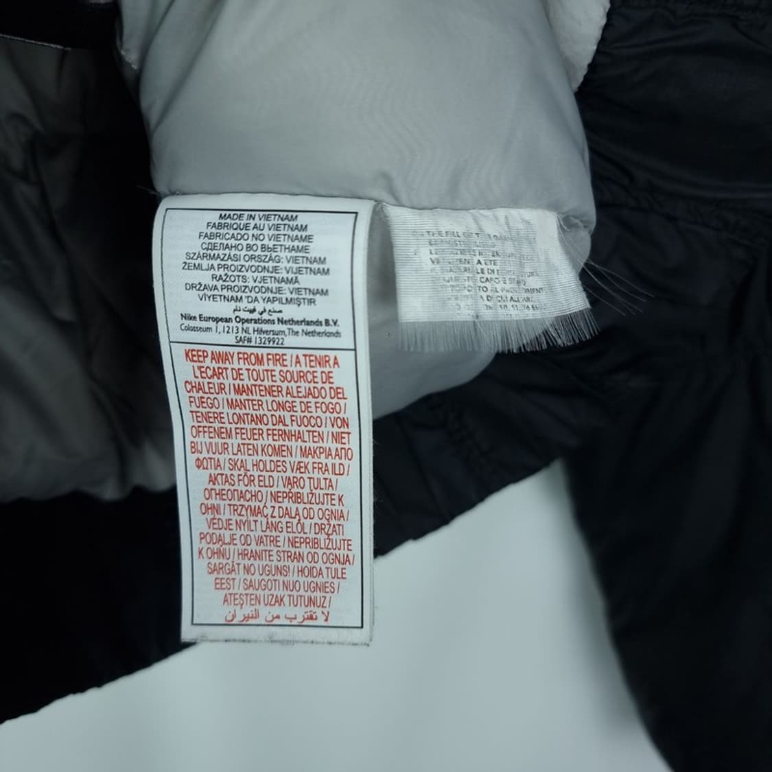 [나이키] 후드 봄버 패딩 자켓 블랙 M16369 상품이미지6