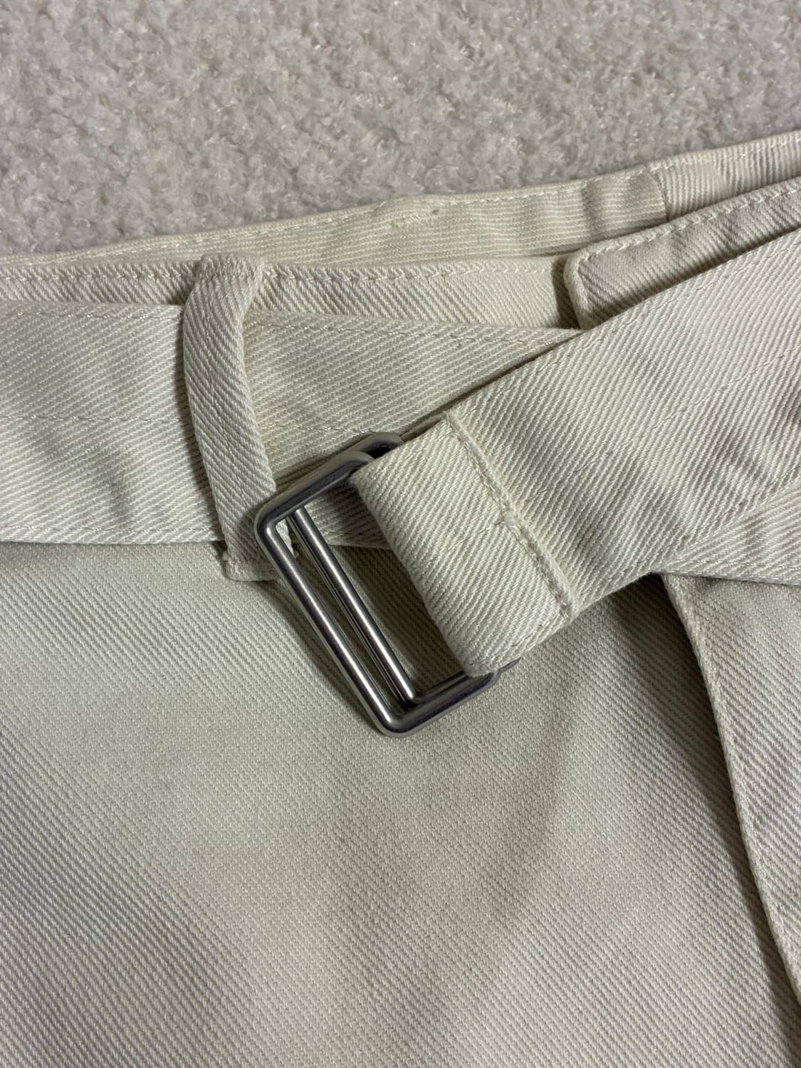 LEMAIRE 르메르 벨티드 아이보리 데님 L 사이즈 상품이미지5