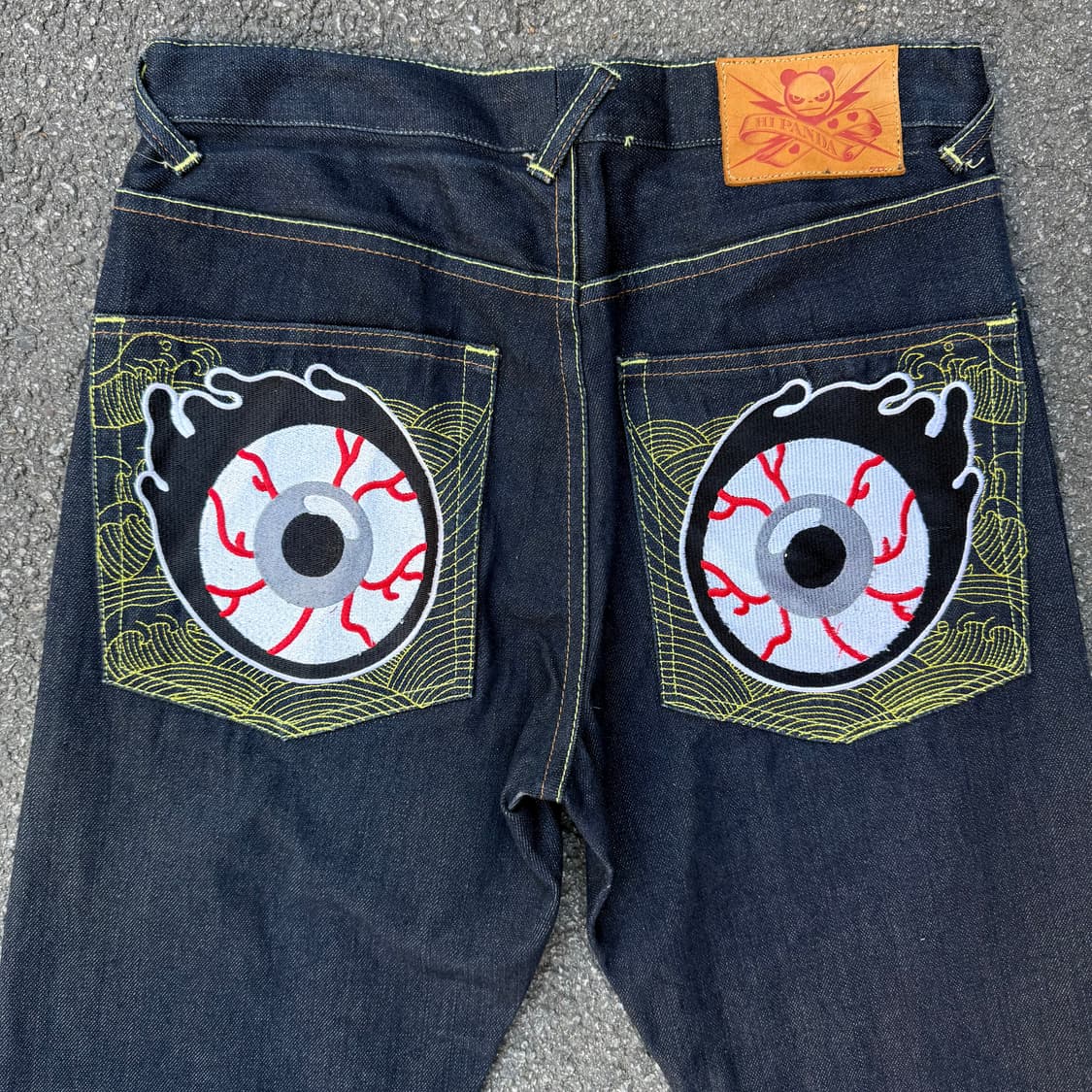 Hi Panda 눈알 데님 팬츠 상품이미지1