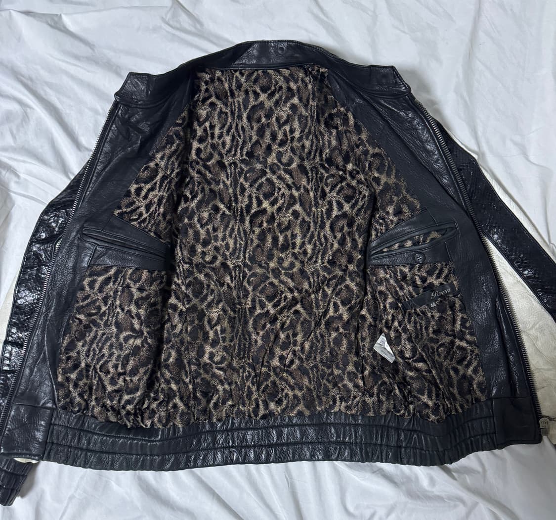 로엔 디어 스킨 스컬 자수 블루종 상품이미지3