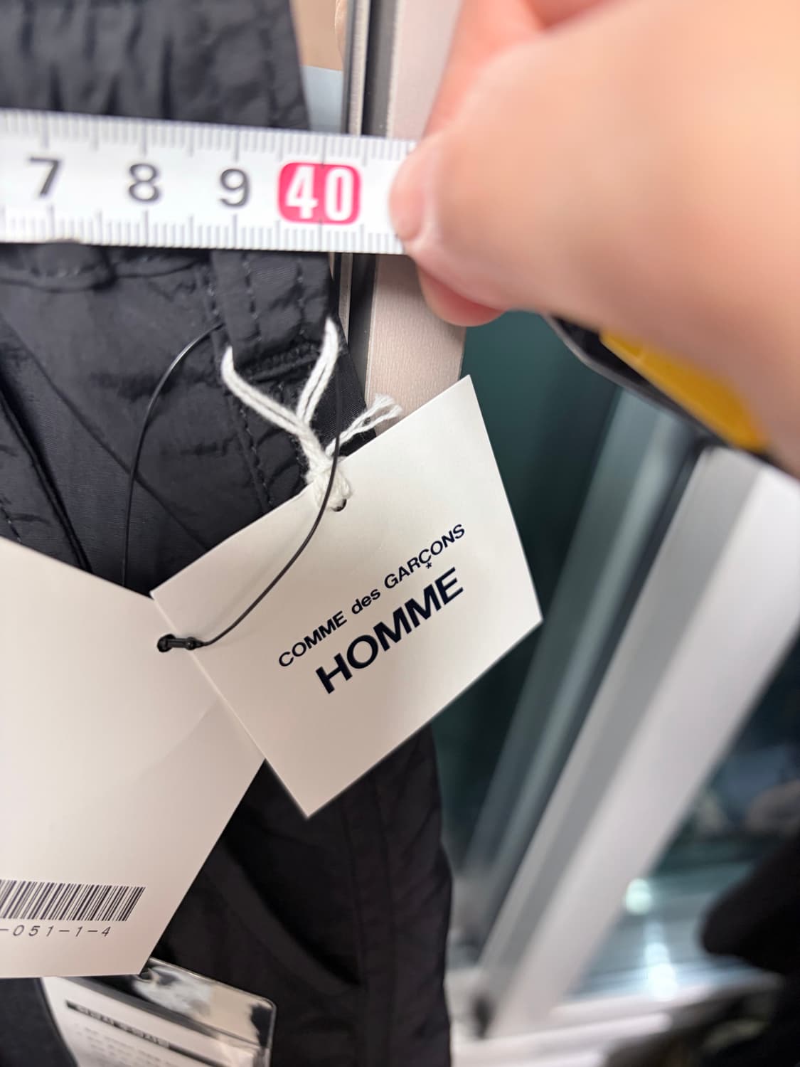 꼼데가르송 옴므 블랙 나일론 팬츠 L사이즈 상품이미지5