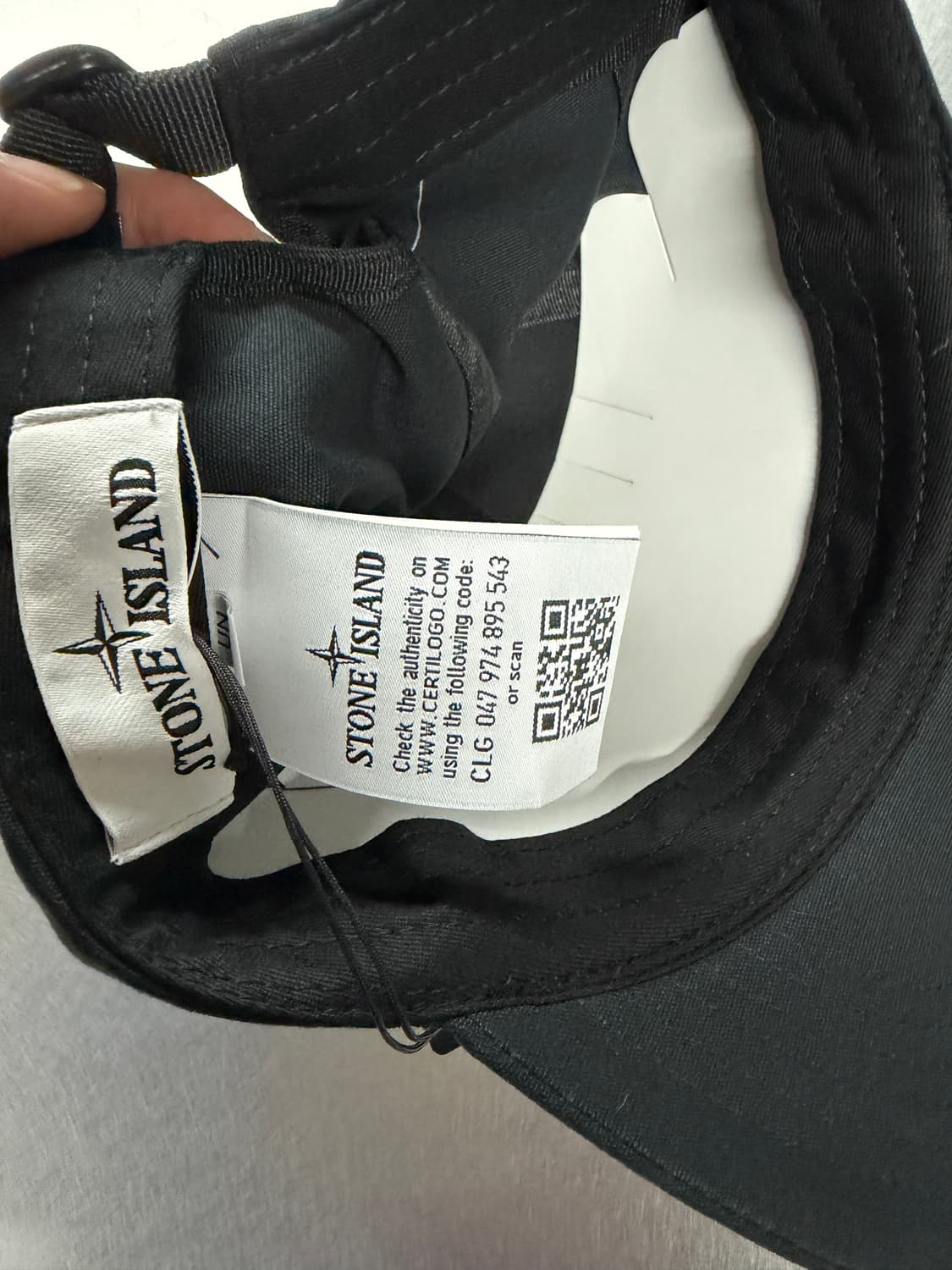 Stone Island 스톤아일랜드 시그니처 볼캡 모자 블랙 상품이미지3