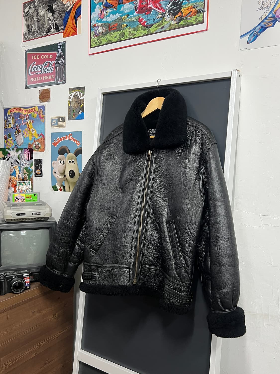 90s 오리지널 Type B-3 밀리터리 양가죽 무스탕 점퍼 상품이미지1