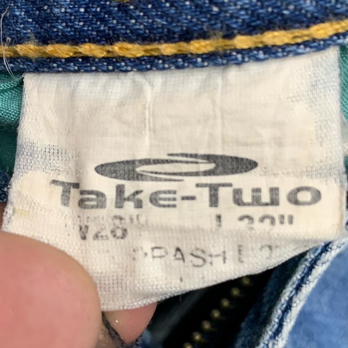 [30] TAKE TWO 재팬 하이웨스트 와이드핏 데님팬츠 상품이미지5