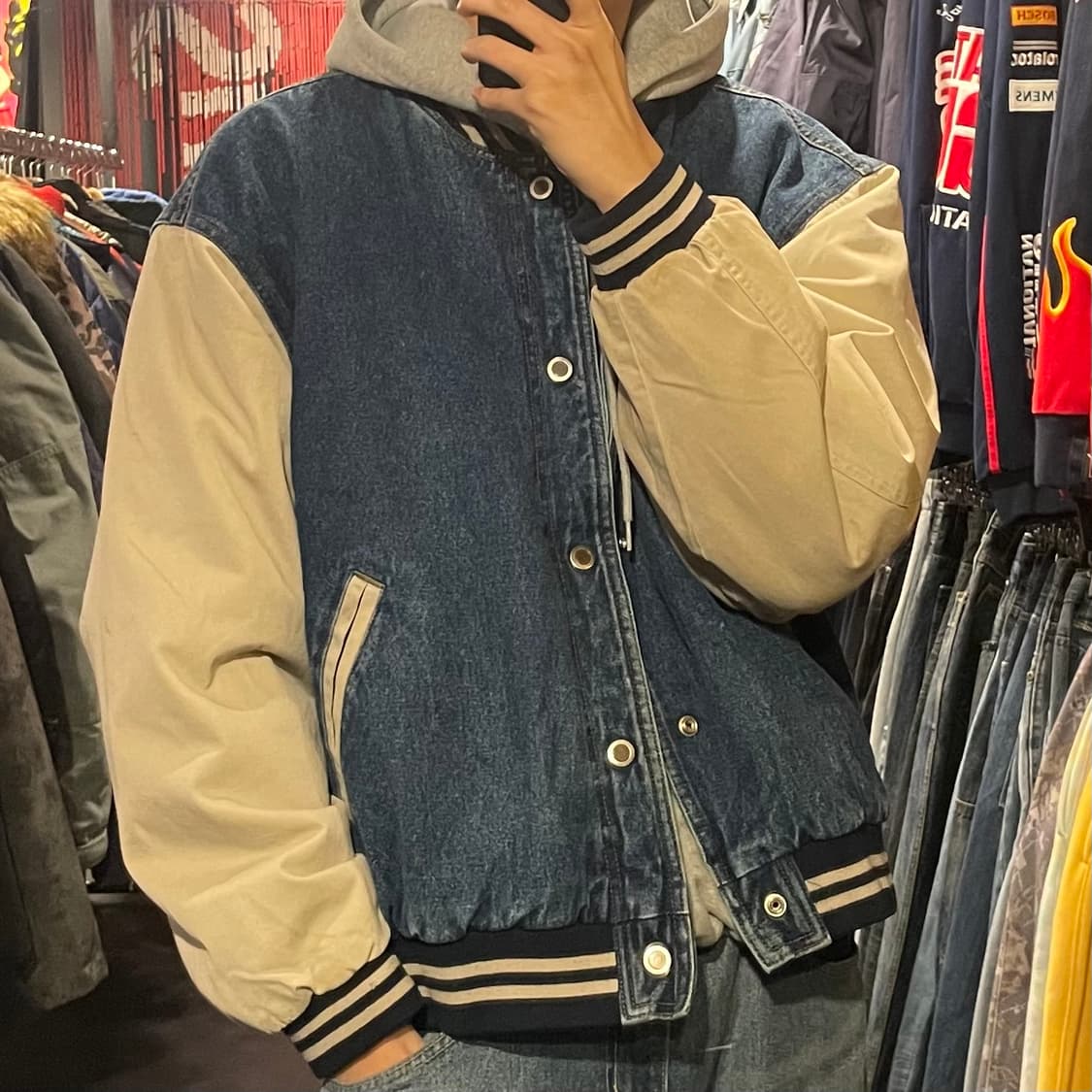 [IM] VTG 데님 바시티 자켓 상품이미지6