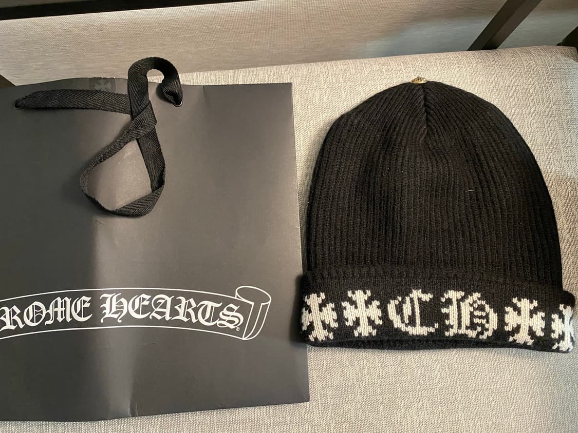 (새제품) 크롬하츠 빅 대디 비니 블랙 상품이미지2