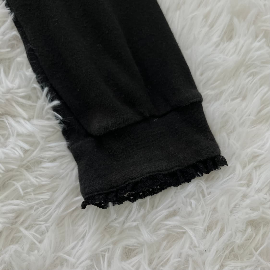 빈티지 블랙 공주 레이스 긴팔 963 y2k 스트릿 갸루 펑키 일본빈티지 상품이미지7