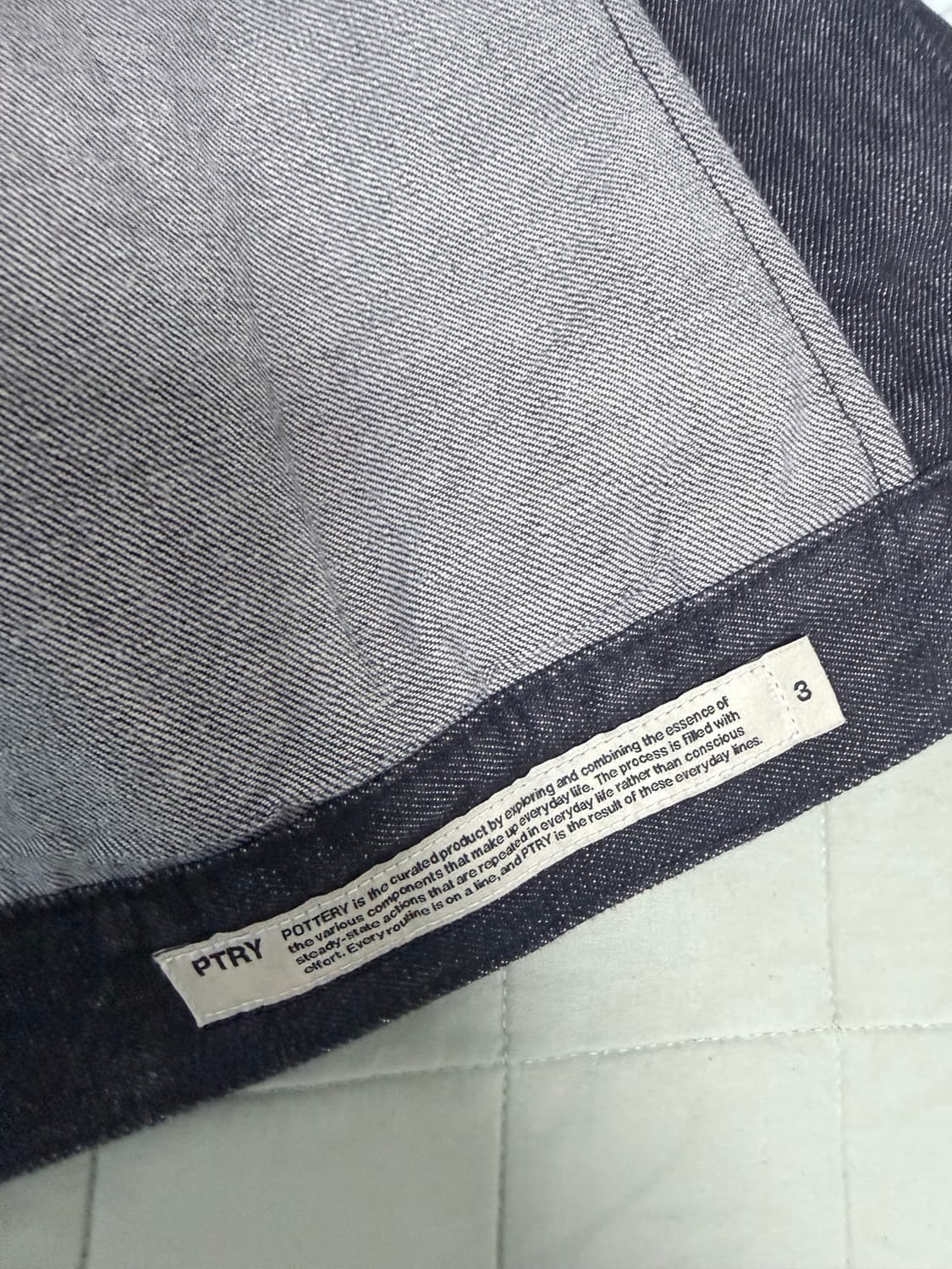 공홈구매)포터리 데님 트러커 자켓 타입1 블랙 3사이즈 상품이미지7