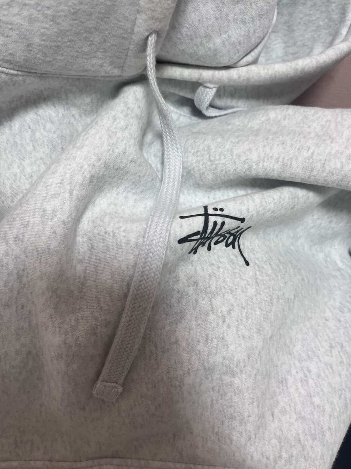 스투시 베이직 후드티 애쉬 헤더 상품이미지2