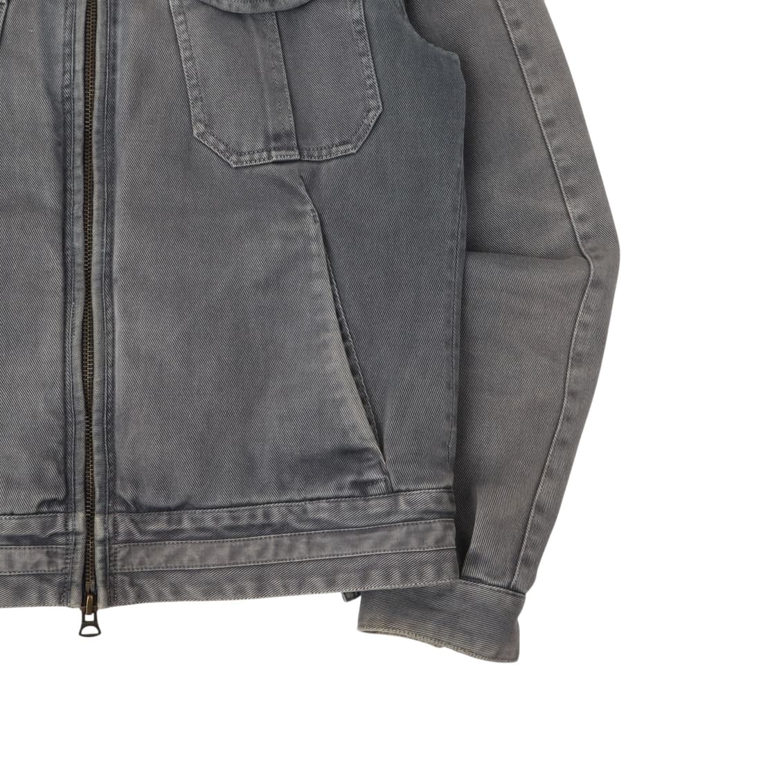 아르마니 익스체인지 워시드 집업 바이커 자켓 상품이미지4