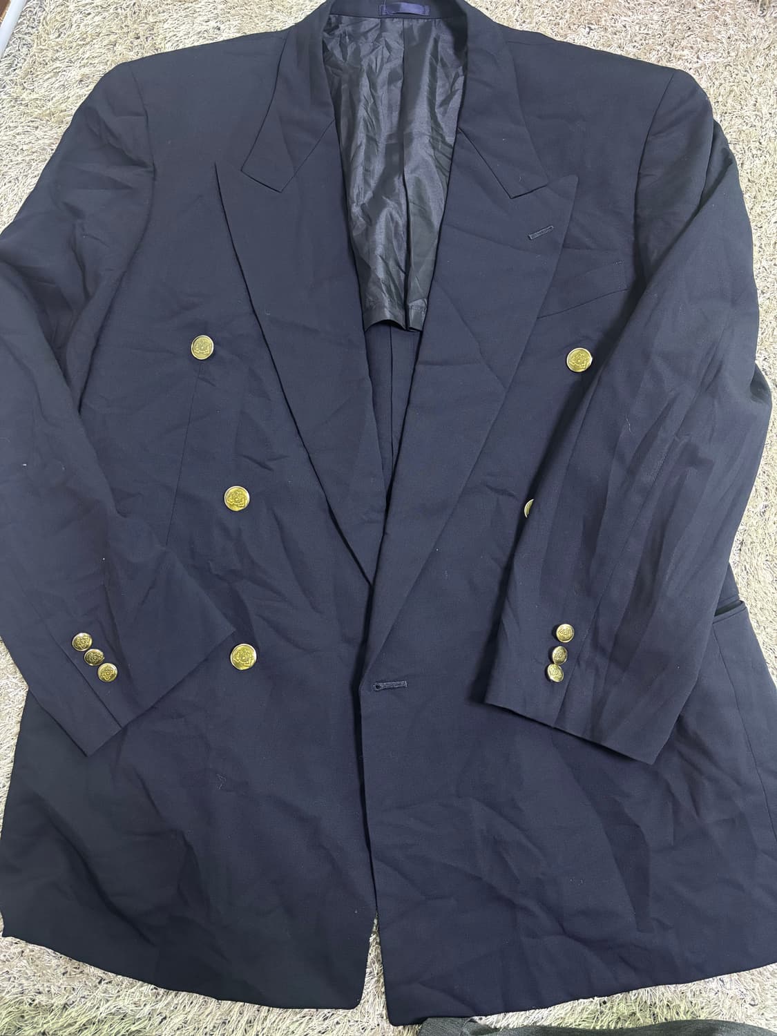 일제 FARIANI 금장 더블 블레이저 사이즈 105-110 상품이미지1