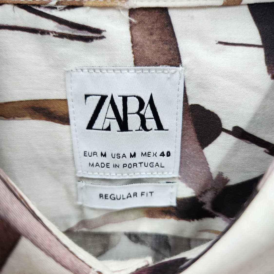 자라 ZARA 보타니컬 프린팅 반팔셔츠 M(남여공용) 상품이미지4