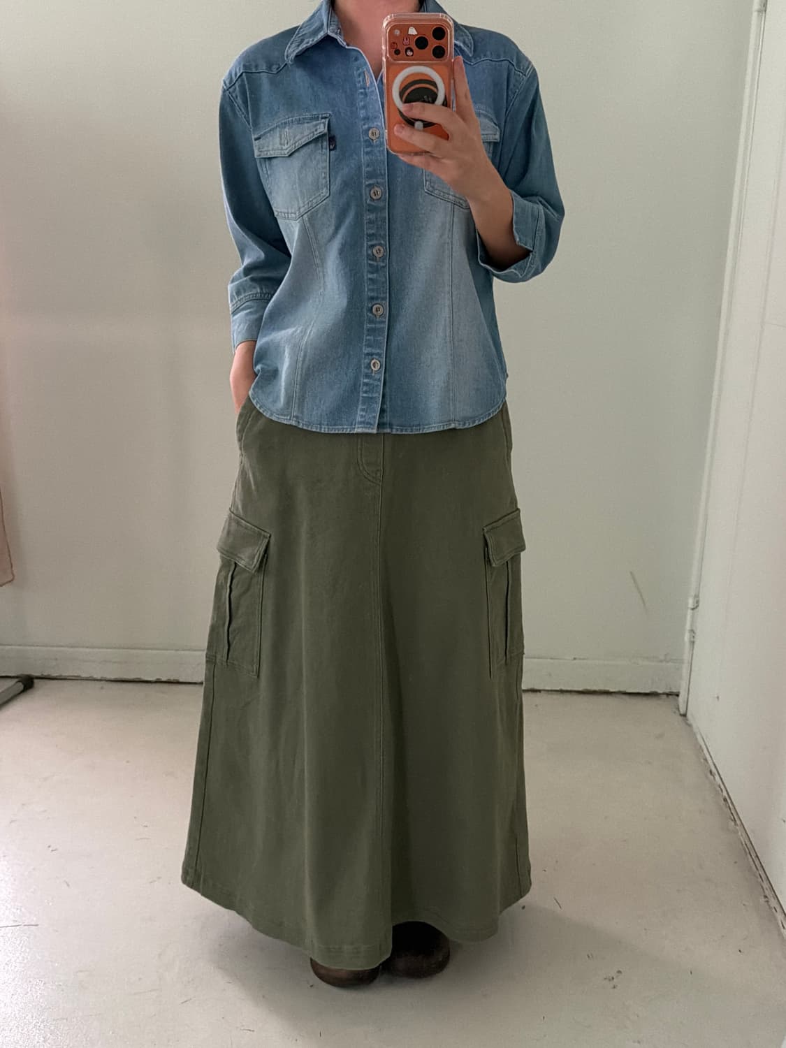 일본빈티지 FLASH BLUE 데님 셔츠자켓 상품이미지1