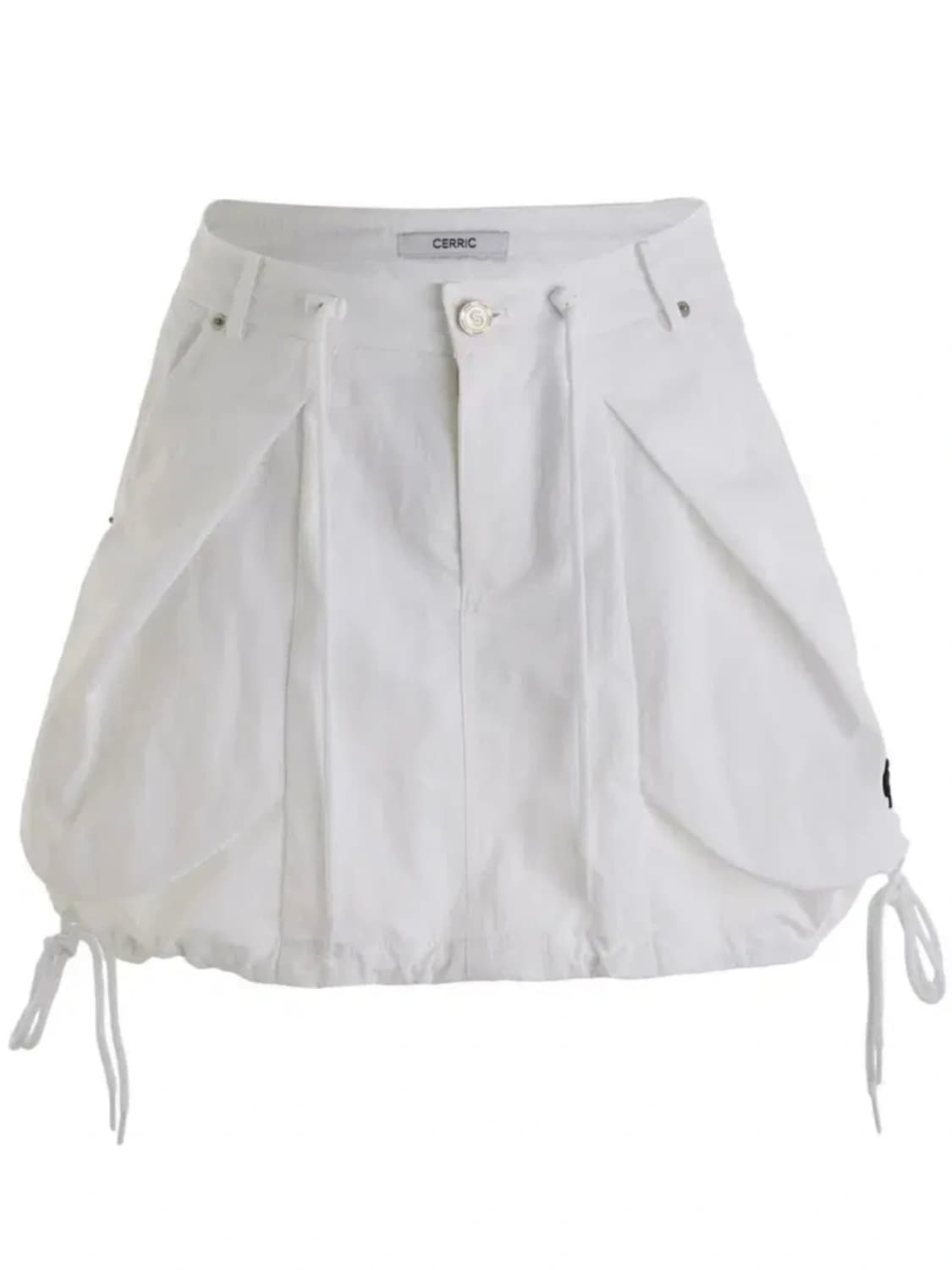 세릭 포켓 스트링 스커트 화이트 상품이미지3
