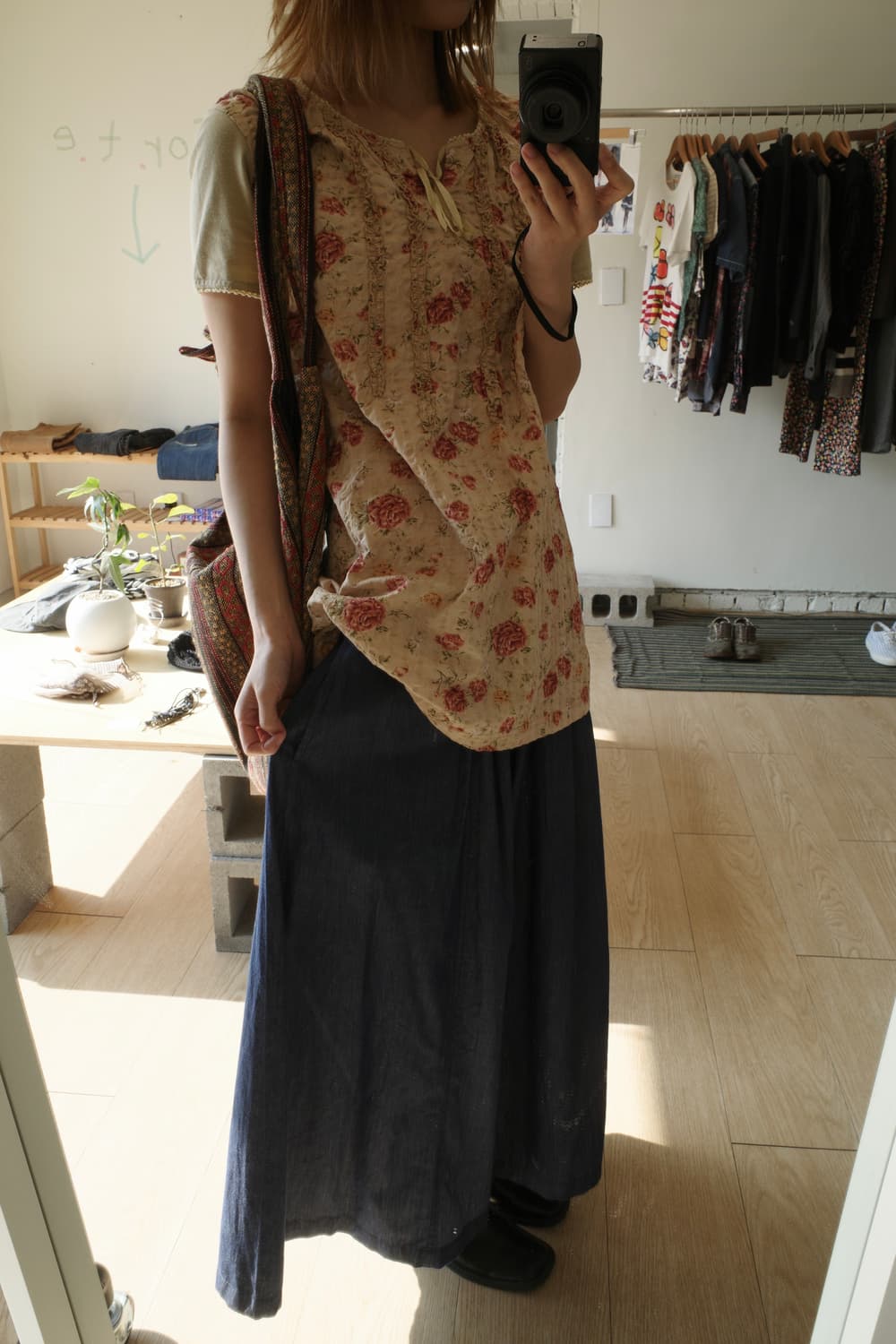 꽃 프릴 블라우스 상품이미지4