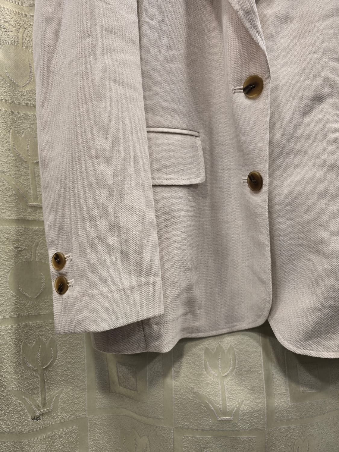 새상품) 자주 JAJU 프렌치린넨 블렌드 자켓 S 오트밀새상품) 자주 J 상품이미지4