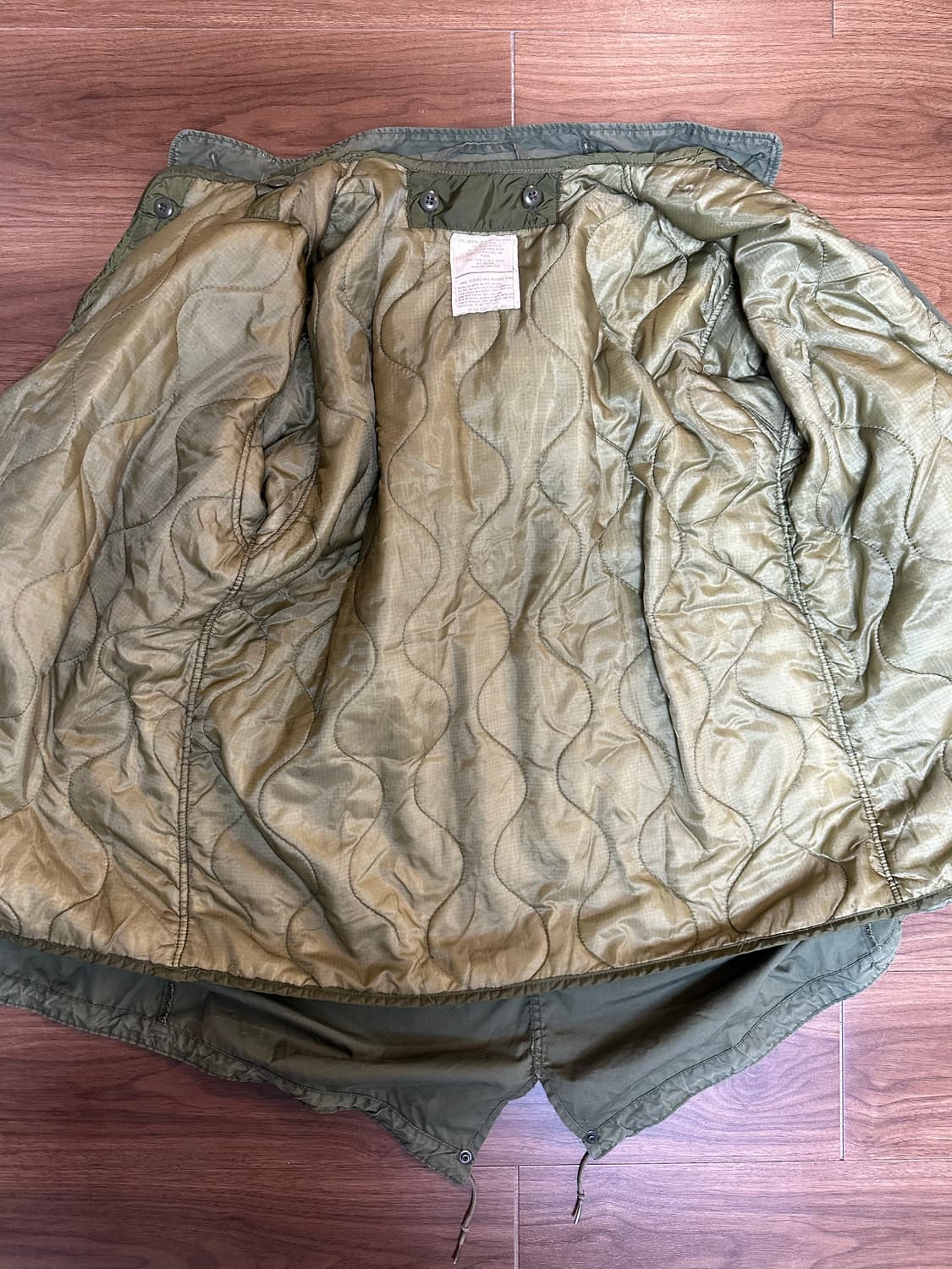 오리지날 m65 피쉬테일 개파카 외피 내피 미디움 상품이미지5