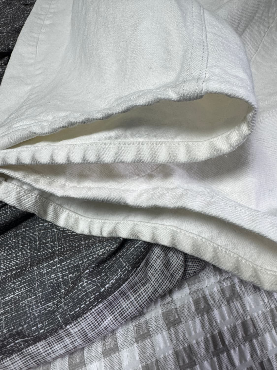 (0사이즈)노운 와이드 커브드 데님 팬츠 상품이미지4