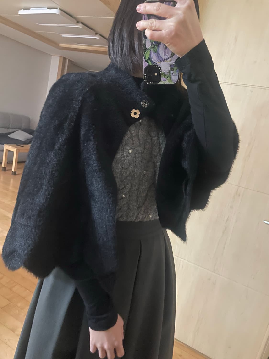 퍼 케이프 코트 퍼자켓 라보빈티지 서쿠키 프레클 사가폭스 밍크 퍼코트 상품이미지1