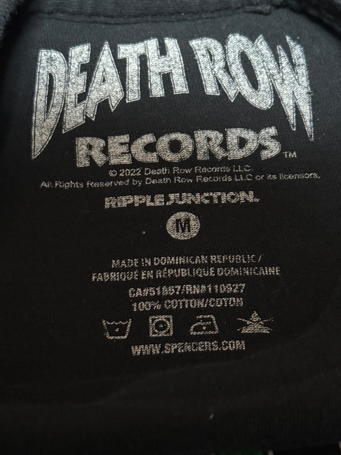 Death Row Records 마리화나 해골 티셔츠 상품이미지3