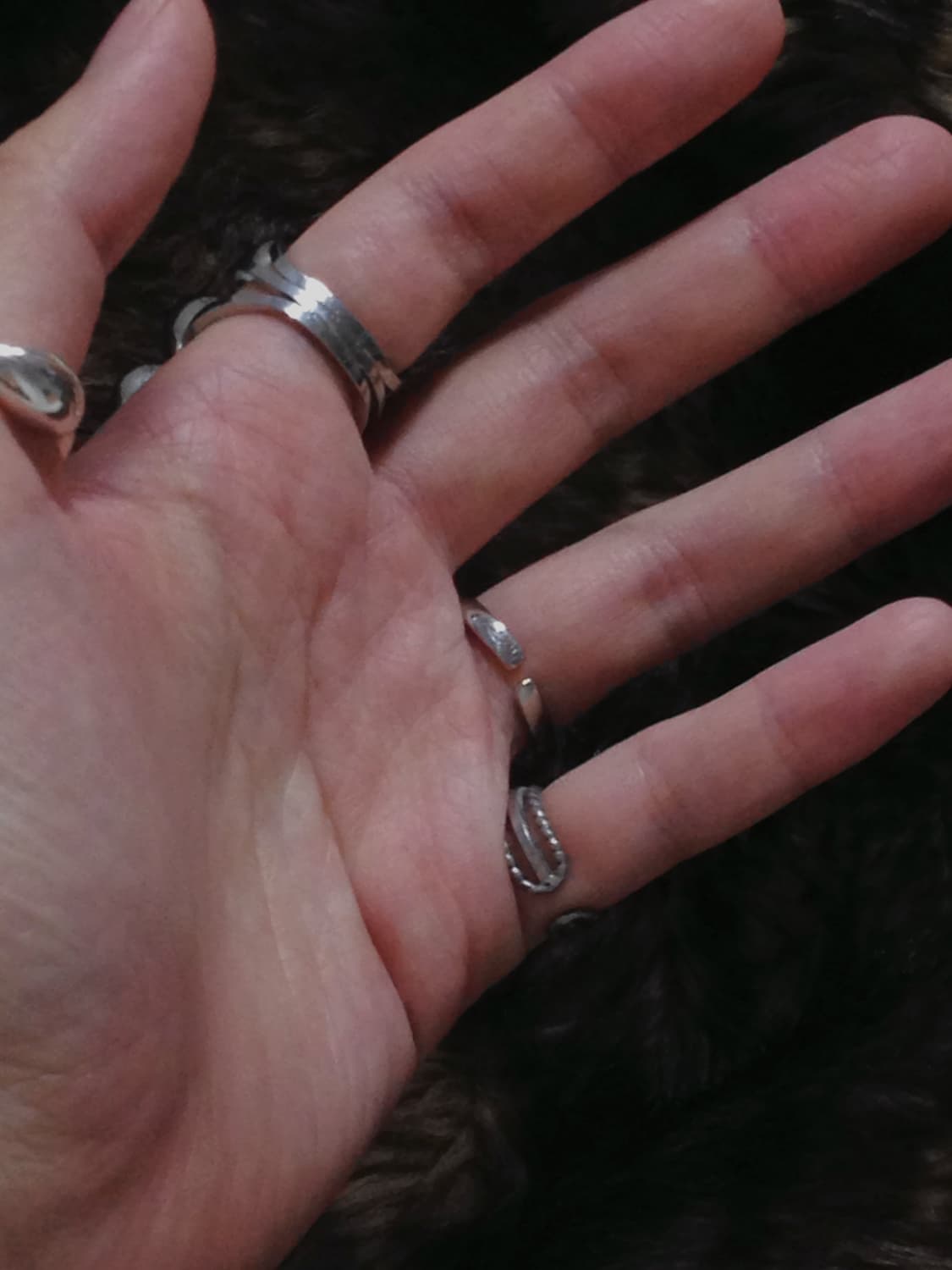 Oval Silver Open Ring 상품이미지3