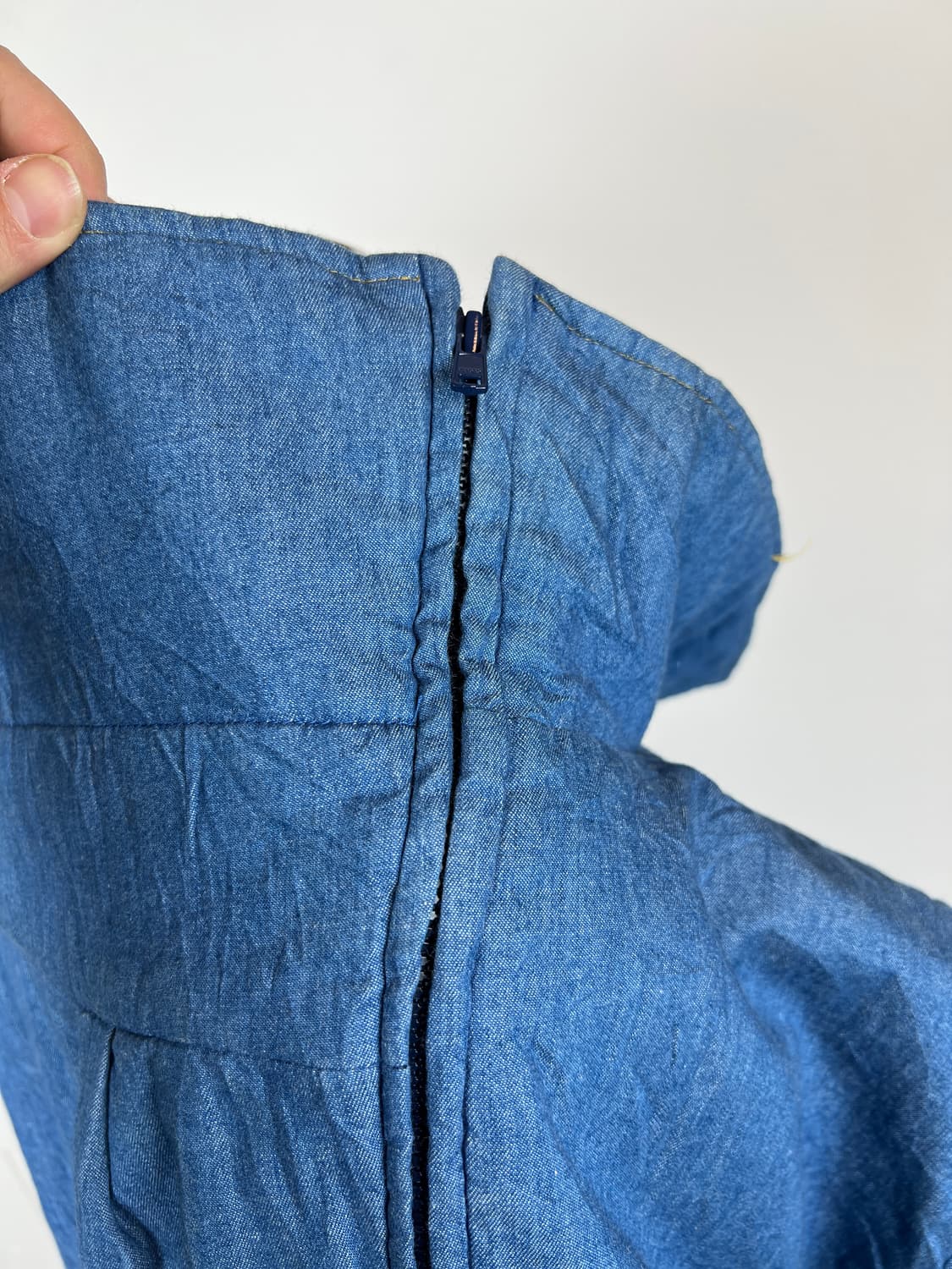 JPN 마마지아나 데님 양털 안감 집업 자켓 데님 양털 자켓 상품이미지7