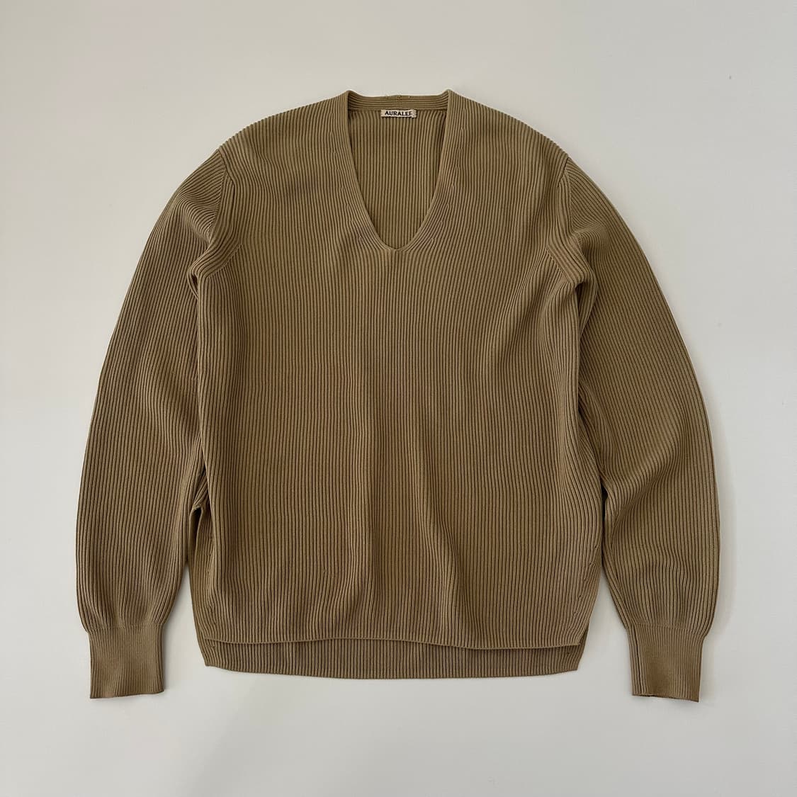 오라리 auralee 브이넥 니트 상품이미지2