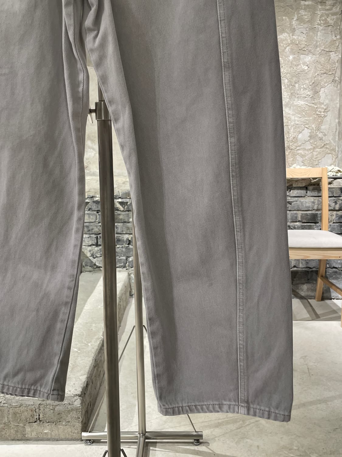 르메르 라이트 그레이 와이드 데님 팬츠 상품이미지5